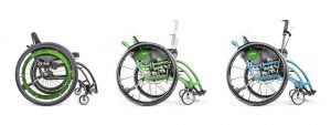 Die Rollstuhlmodelle sinus, radius und medius mit dynamischem Sitzsystem.